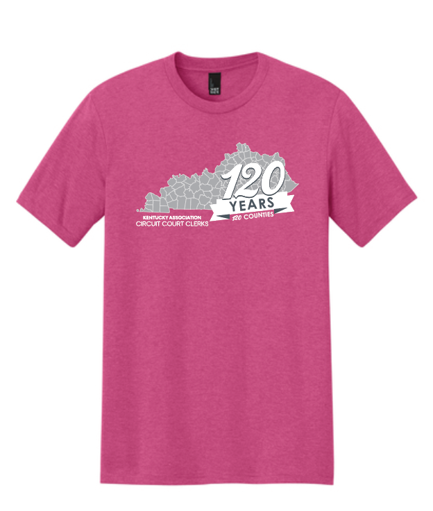 KACCC 120 Years-120 Counties T-Shirt (Fuchsia)