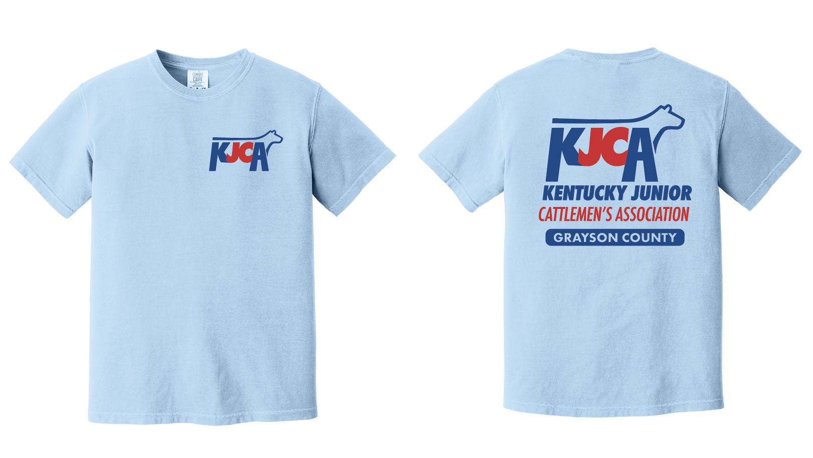 GC Junior Cattlemen's Association Youth Apparel (Light Blue)