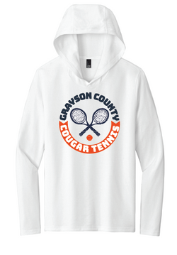 GC Tennis Long Sleeve Hooded Shirt (White)