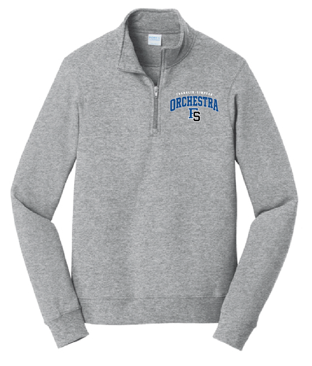 Franklin Simpson Orchestra Fleece 1/4-Zip Pullover [Embroidery- Sport Grey]