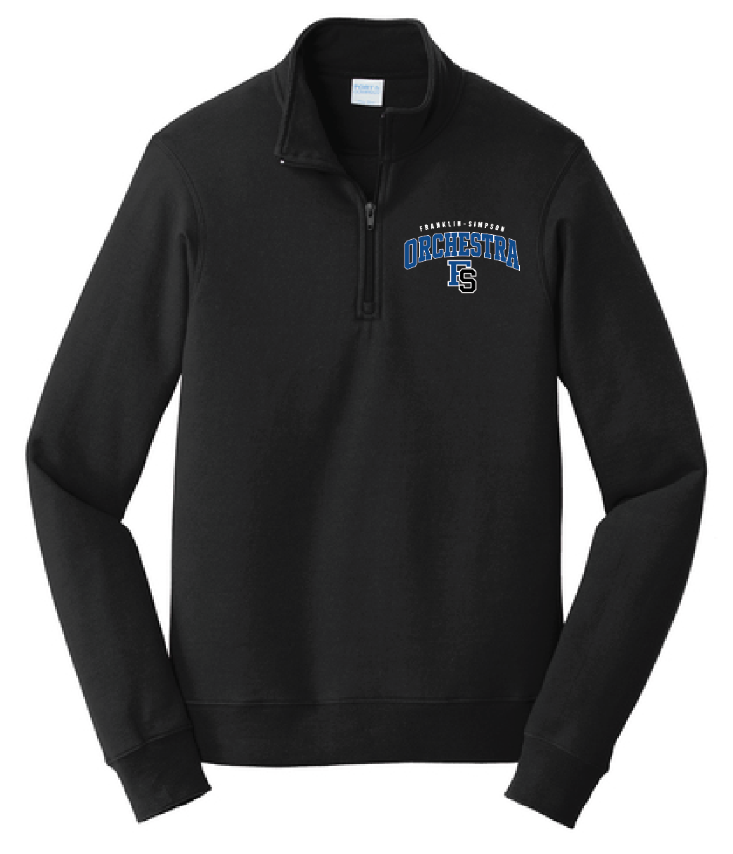 Franklin Simpson Orchestra Fleece 1/4-Zip Pullover [Embroidery- Black]