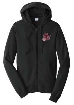 Breck County Tigers Fleece Full Zip Jacket (ADULT ONLY) [Embroidery]