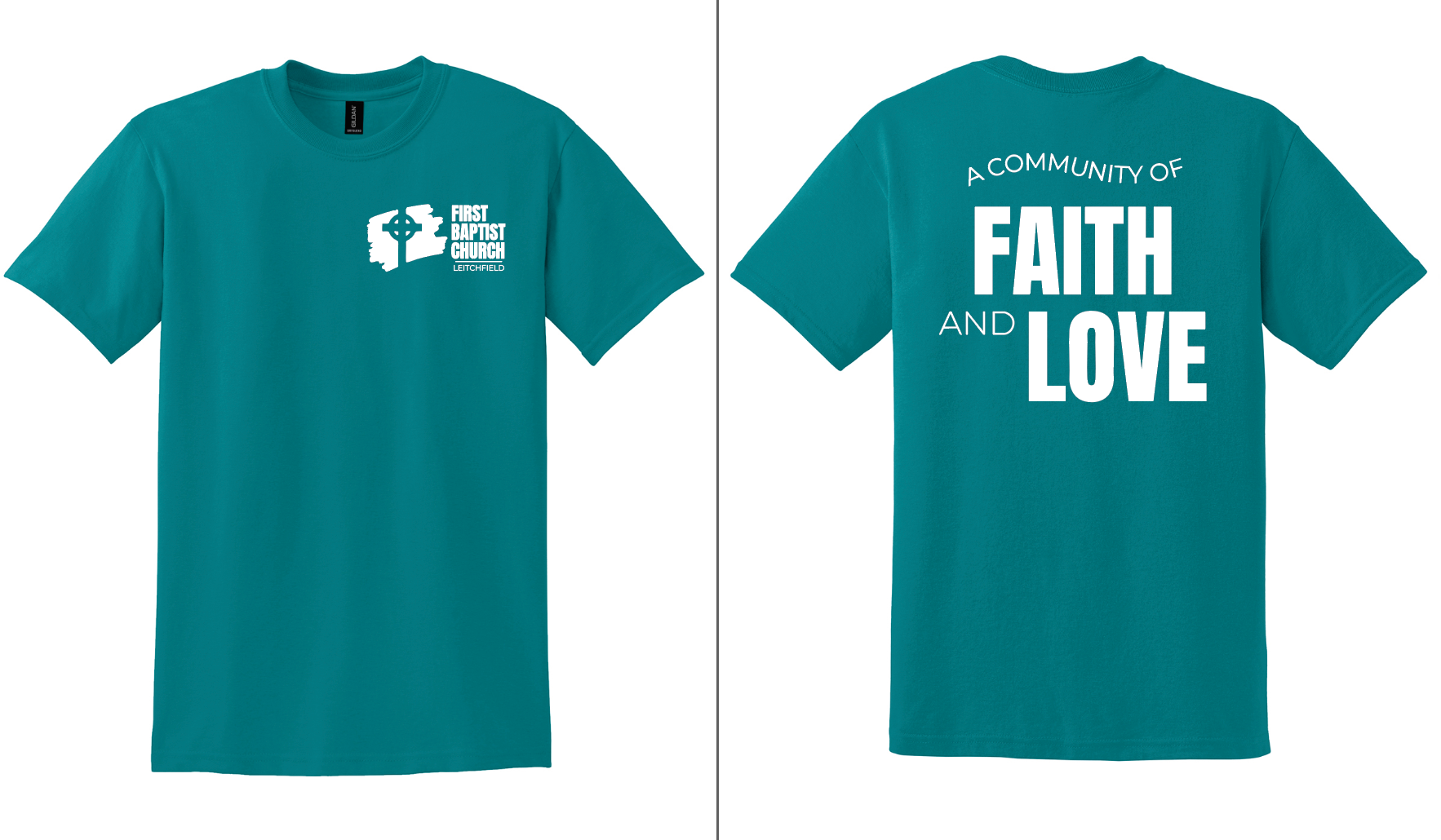 Gildan FBC Youth T-Shirt (Jade Dome)