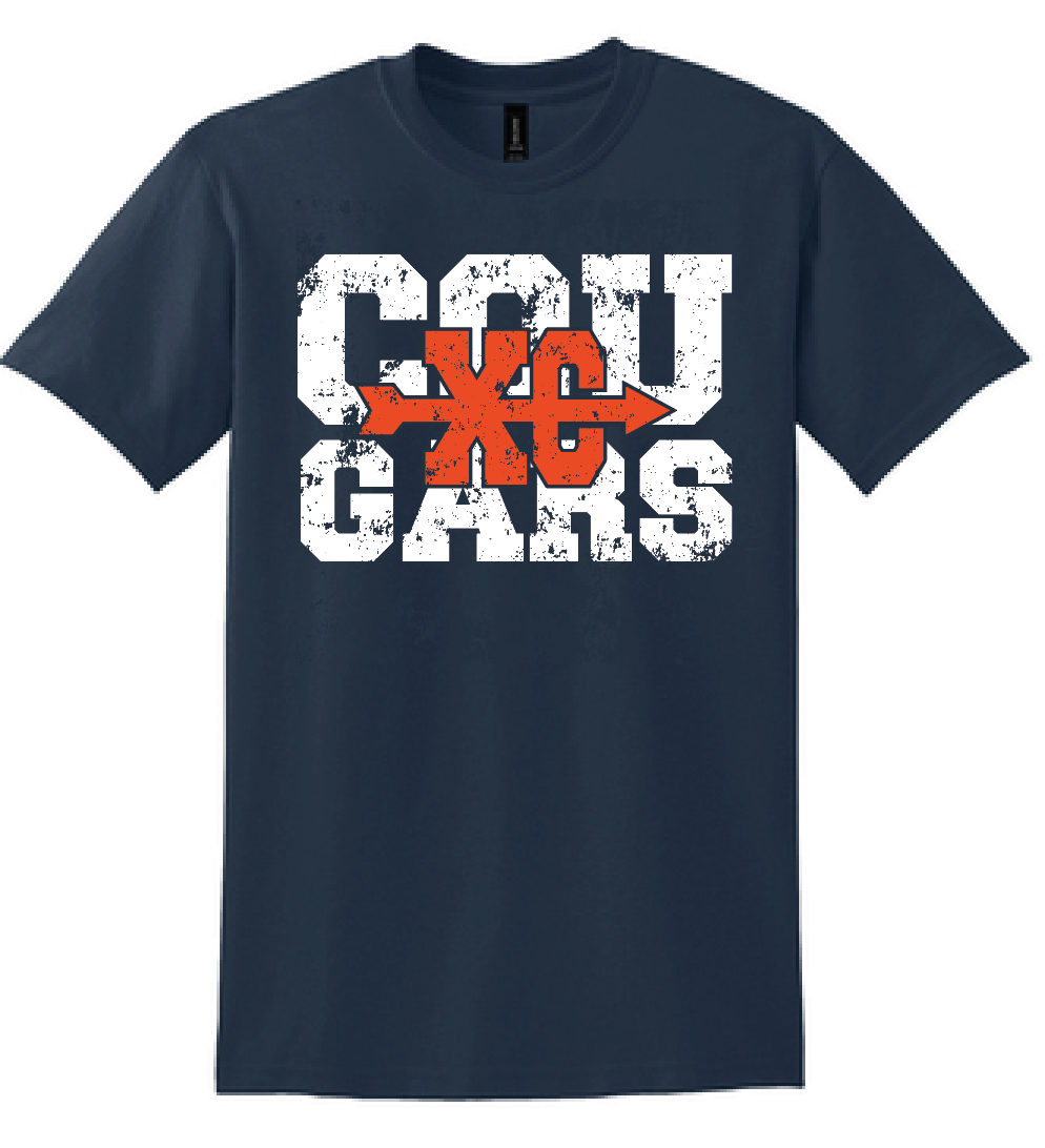 Cougars Cross Country Navy (Adult and Youth)