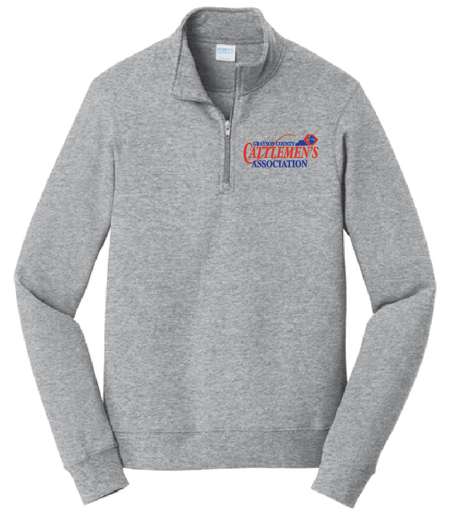 EMBROIDERY- Fleece 1/4-Zip Pullover Sweatshirt (Youth and Adult)